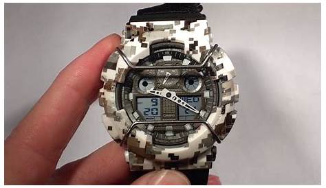 How to set the time and hands on your G-Shock analog-digital watch GA