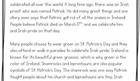st patrick's day activities 2nd grade