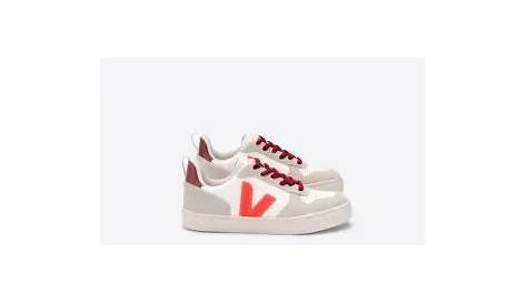 kids veja sneakers red and black size chart