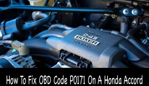 honda accord code p0171