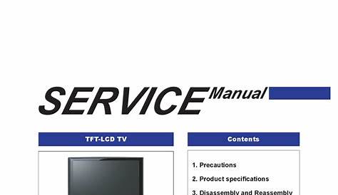 SAMSUNG LA22B350F2 SERVICE MANUAL Pdf Download | ManualsLib
