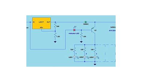 automatic emergency led light circuit diagram