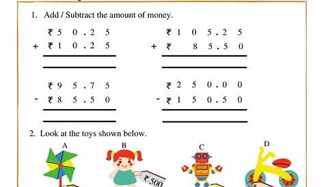 money worksheet for grade 5