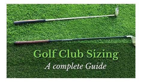 golf club size chart by height