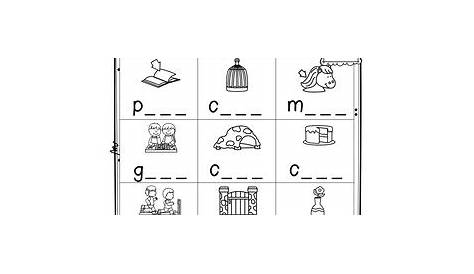 long vowel kindergarten worksheets