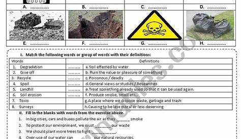 Environment and Ecology - ESL worksheet by T.Abdellah | Ecology