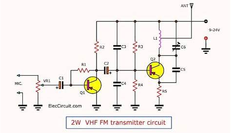 2 km fm transmitter circuit diagram