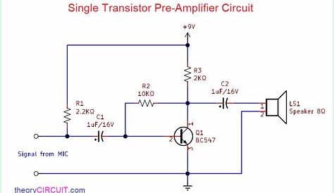 simple transistor amplifier circuit diagram