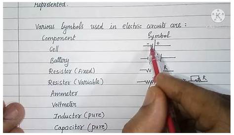 diagram of circuit symbols