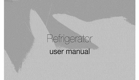 samsung refrigerator service manual
