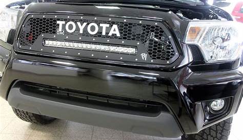 2015 Tacoma Black Toyota Emblem Grill Overlay