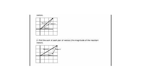 Vector Practice Worksheet With Answers