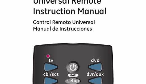 Ge 25006 Universal Remote User Manual