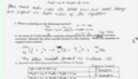 50 Nuclear Chemistry Worksheet Answer Key