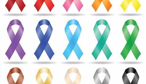 List of Colors and Months for Cancer Ribbons