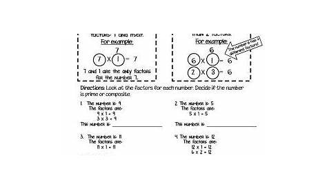 prime and composite numbers worksheet grade 3
