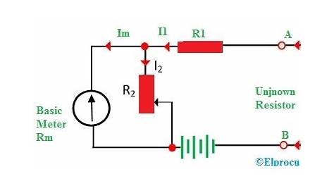 simple ohmmeter circuit diagram