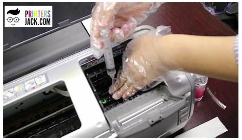 how to clean epson printhead manually