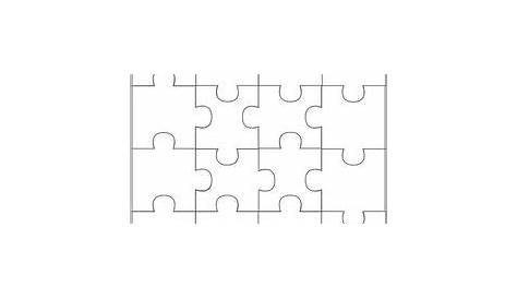 Printable Puzzle Pieces Template - Each child decorates a puzzle piece