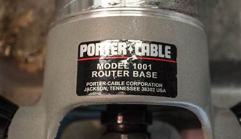 porter cable model 1001 router base