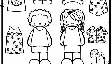 Seasonal Clothing Worksheets for Pre-K | Apples to Applique | Clothes