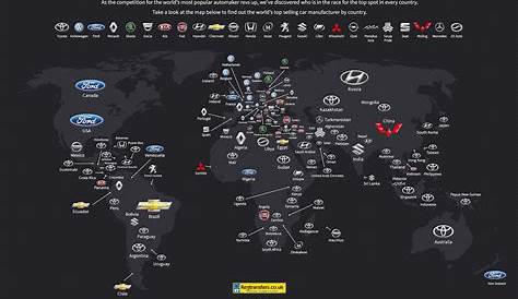 This Map Shows the Most Popular Car Brand in Every Country | Inverse
