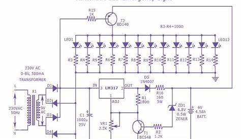automatic light lamp circuit diagram