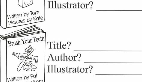 Parts Of A Book For Kindergarten Worksheet