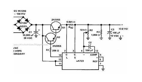 dc regulated power supply circuit diagram