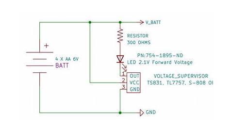 low voltage indicator circuit diagram