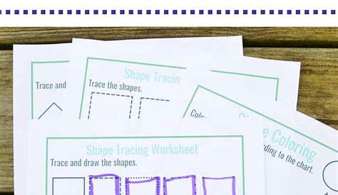 drawing shapes worksheet kindergarten