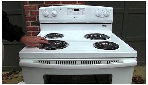 amana electric stove manual