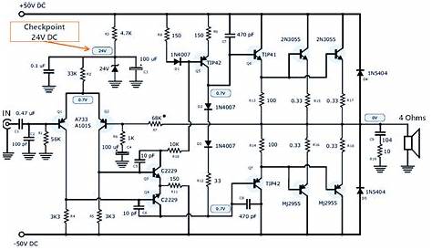 This is a 200W power amplifier circuit project. The circuit features