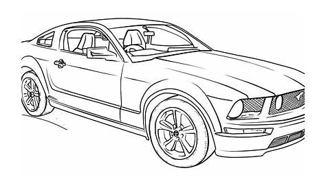 ford mustang coloring pages