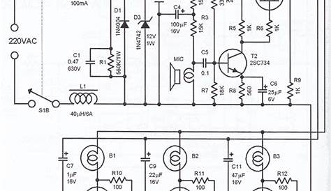 sound to light circuit diagram