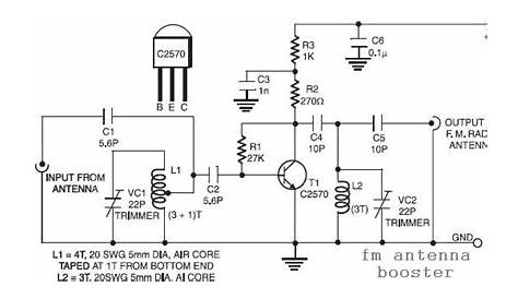 FM Antenna Booster Circuit Diagram - Simple Schematic Collection