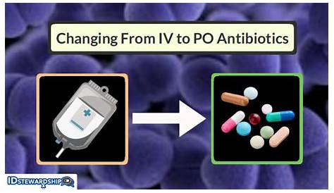 iv to po antibiotic conversion chart