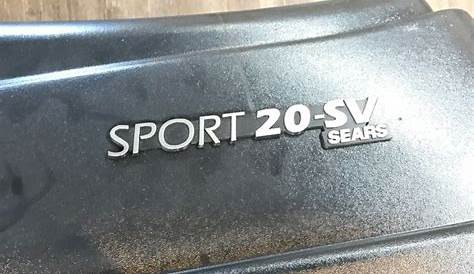 sears cargo sport 20 sv manual