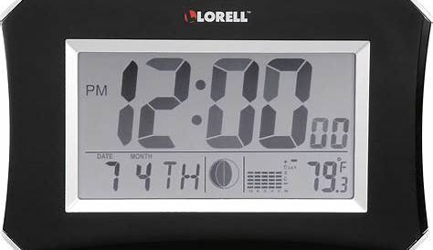 LLR 60998 | Lorell LCD Wall/Alarm Clock - Lorell Furniture