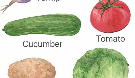 printable vegetable chart for kids