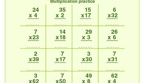 Multiplication Worksheets Grade 3 | Download Free Printables For Kids