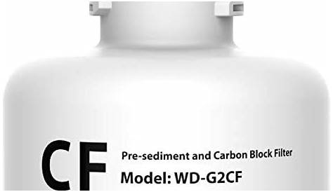 Waterdrop WD-G2CF Filter, Replacement for WD-G2-W, WD-G2-B, WD-G2P600-W