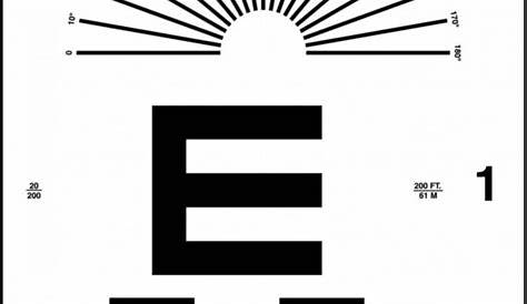 Tumbling "E" Eye Chart - Precision Vision