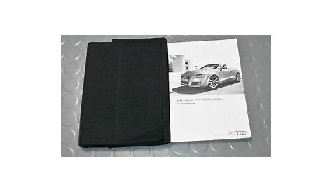 2012 Audi TT / TTS / TT RS / Roadster Owners Manual - SET!! | eBay