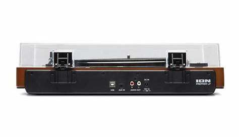 ION Audio Premier LP Turntable with Built-in Stereo Soundbar (Brown