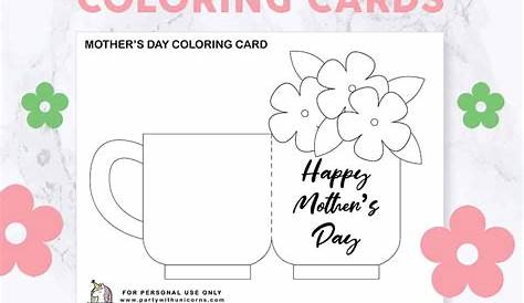 Mother's Day Printables (Coloring Cards & Activity Sheets for Kids