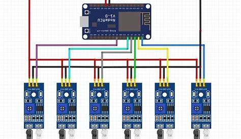 circuit diagram for smart car parking system