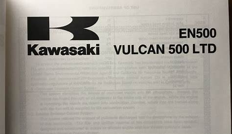 KAWASAKI VULCAN 500 LTD KAWASAKI WORKSHOP MANUAL