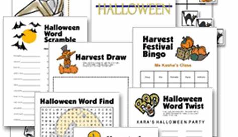 halloween games printable