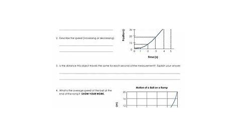 Motion Graph Analysis Worksheet Answers - Promotiontablecovers